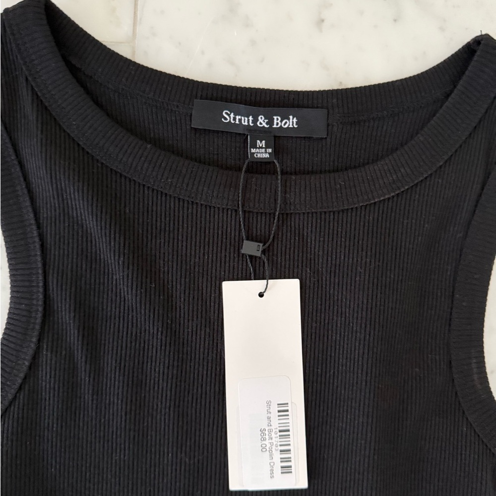 Stylish Black Mini Dress by Strut & Bolt - Picture 2 of 3